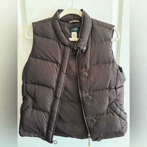 J. Crew Chocolate Quilted Vest